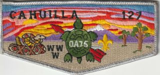 Cahuilla Lodge 127 Oa 75th Anniversary Flap