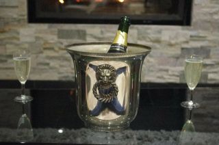Vintage French Champagne Empire Style Wine Ice Bucket Lion 