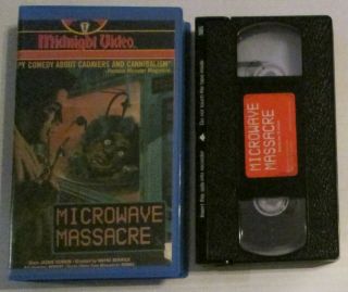 Microwave Massacre Vhs Movie Cut Box Midnight Video Vintage 1983 Horror Comedy