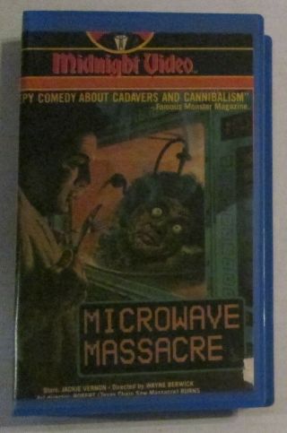 Microwave Massacre VHS Movie Cut Box Midnight Video Vintage 1983 Horror Comedy 3
