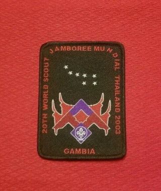 2003 Gambia Scouts Contingent Patch 20th World Jamboree