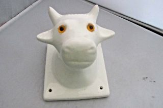 Vintage Ceramic Cow Plaque