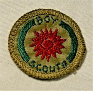 Red Sun Variety Boy Scout Naturalist Proficiency Badge Black Back Troop Large $1