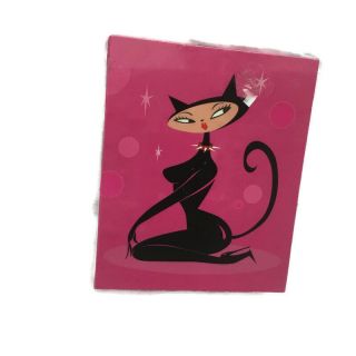 Note Cards Kitty Cat Designs Set Of 24 Miss Fluff Retired Rare Black