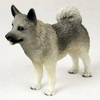 Norweigan Elkhound Dog Figurine,  Standard Size