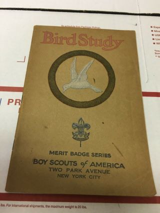 Vintage 1928 Bsa Bird Study Merit Badge Series Booklet Boy Scouts America