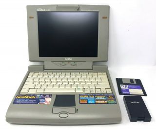 Brother Geobook Nb - 80c Personal Notebook Computer Laptop Vintage Vgc