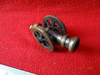 Vintage Signal Cannon Military Brass & Copper Desktop Miniature Indian Model 01