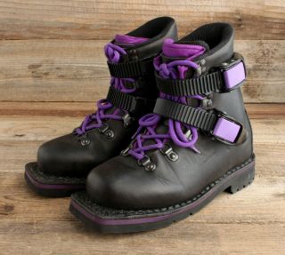 Vintage Alico Leather Telemark Ski Boots Size 5.  5/36