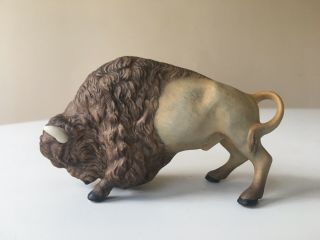 Vintage 5 1/2 " Cybis Porcelain Bison Buffalo Figurine