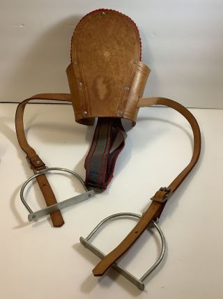 Large Toy Horse Saddle - Leather Western Germany & Bridal