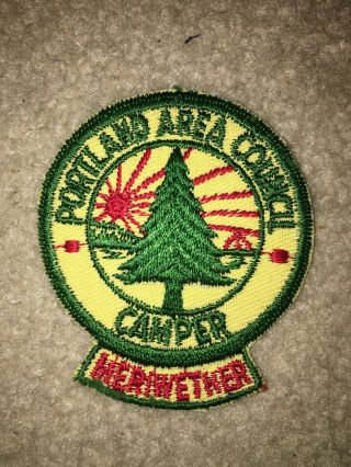 Boy Scout Bsa Camp Meriwether Portland Area Camper Oregon Cut Edge Council Patch