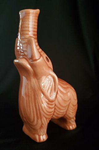 Elephant With Trunk Up For Luck Bud Vase Vintage Secret Santa Gift Pink 3
