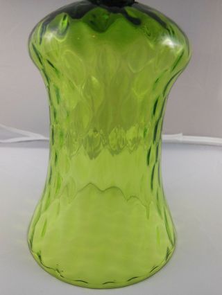 Home Interiors Votive Cup Green Hand Blown Glass 5 " Made In The Usa
