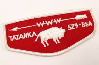 Vintage Tatanka Lodge 529 Oa Order Arrow Www Boy Scouts Of America Flap T Patch