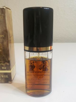 Vtg SECRET DE VENUS by WEIL Body Perfume 1.  7oz Parfum almost full bottle 3