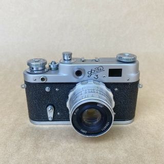 Fed 3 3a Type A Vintage 35mm Rangefinder Film Camera W/ 52mm 2.  8 Lens -