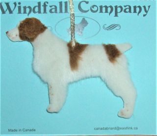 Private - Brittany Spaniel Dog Plush Christmas Ornament By W.  C
