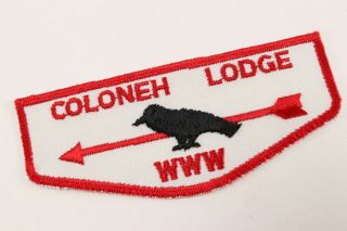 Vintage Coloneh Lodge 137 Oa Order Arrow Www Boy Scouts Of America Flap Patch
