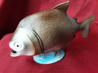 Fish Figurine Piranha Pottery Amazon Brazil Ceramic