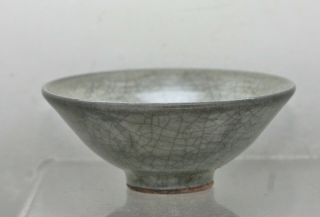 Terrific Antique Chinese Ge Yao 哥窑 Crackle Drip Glaze Wine Cup C1800s