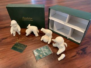 Snowbabies Dept 56,  Tumbling In The Snow,  4 Of 5 W/ Tags