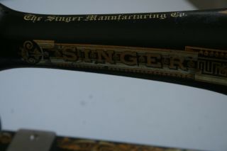 Vintage Singer Sewing Machine Believed Model 27 1892 3