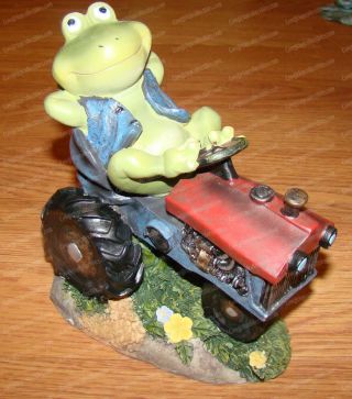 Farmer Frog On Tractor (case) Chilling,  Blue Jean Vest,  Lazy Days Of Summer