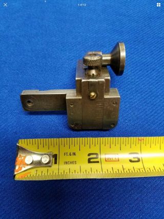 Vintage Olympic,  Competition Rear Peep Sight,  Redfield? Lyman?