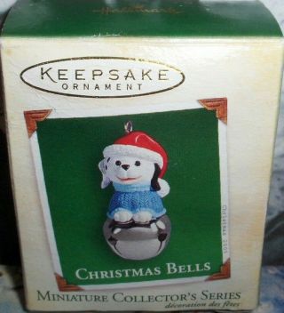 Christmas Bells`2005`miniature - Santa Claus Will Soon Be Here,  Hallmark Ornament