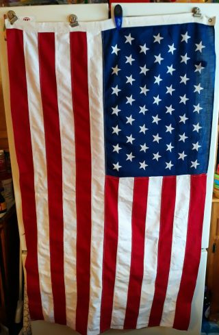 Vintage United States American 49 Star Flag 1959 - Cotton