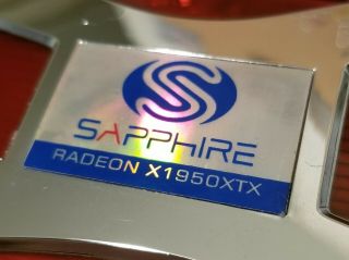 Vintage Sapphire ATI Radeon x1950XTX PCI - e 512mb video card PCI Express 3