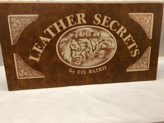 Vintage Leather Secrets By F.  O.  Baird,  Leather - Bound 1976 Patterns (ahee1011)
