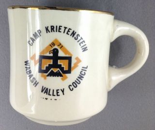 Boy Scout Coffee Mug 1971 Camp Krietenstein Wabash Valley Council [mug - 223]