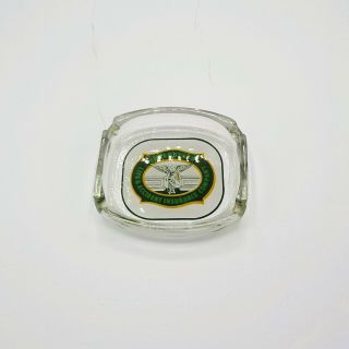 Vintage Interstate Life & Accident Insurance Company Glass Ashtray