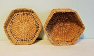 Cute Handwoven Sweetgrass Basket With Lid 4 