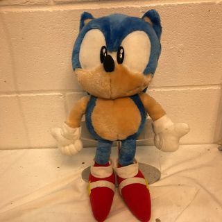 Sega Sonic The Hedgehog Plush Stuffed Toy About 35cm 13 " Vintage Very Rare Japan