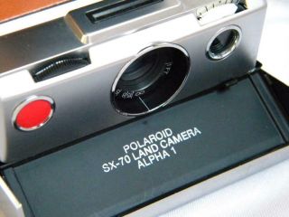 Vintage Polaroid Land Camera Sx - 70 Alpha One Shoulder Strap