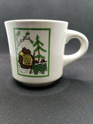 Vintage Bear Creek Scout Camp Coffee Mug Cup Boy Scouts Of America Bsa