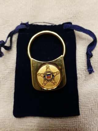 Rare Htf U.  S.  Secret Service Gold Key Ring