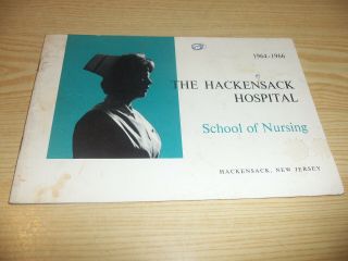 1964 - 1966 The Hackensack Hospital School Of Nursing Book - Advertising History