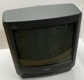 13 " Inch Sony Trinitron Kv - 13m50 Vintage Gaming Crt Tv Display Television Monitor