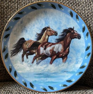 Danbury Surf Chasers Diana Beach Spirited Visions Ltd Collector Plate 8”