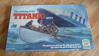 Vintage Sinking Of The Titanic Board Game 100 Complete 1976 Ideal