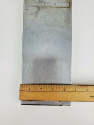 Vintage Aluminum Police Law Enforcement Ticket Holder Portable Desk 10”x 4.  5” 3