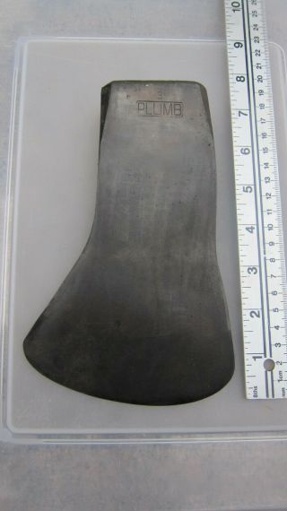 Rare Vintage Plumb National Pattern Axe Head " Patent Applied For " Early Version