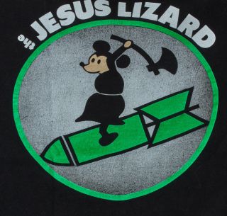Vintage Jesus Lizard Mouse Bomb T - Shirt XL Fruit of the Loom Touch and Go 2