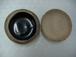 ANTIQUE JAPANESE or CHINESE INCENSE SEAL COSMETIC BOX? PAINTED GLAZED UNKNOWN? 3
