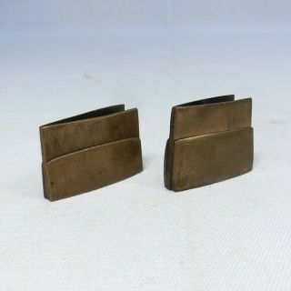 E391: Real Old Japanese Sword Mountings Parts Habaki For Koshirae Two Piece.