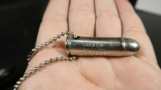 Nra Charlton Heston Silver Bullet Brigade Key Chain Fob
